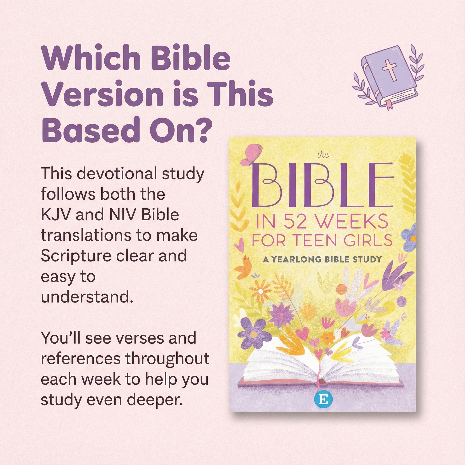 Teen Girls Bible In A Year: 52 Week Study By Evlance